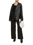 Figure View - Click To Enlarge - ARMARIUM - Frida Drop Front Buckle Leather Jacket