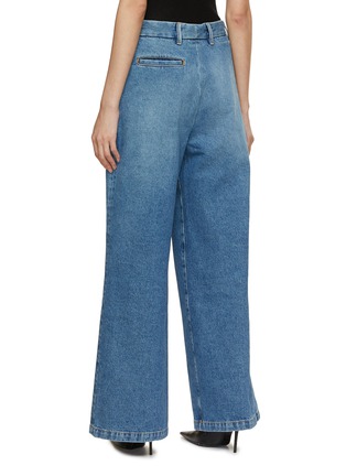 Back View - Click To Enlarge - ARMARIUM - Giorgia Pleated Wide Leg Jeans