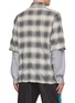 Back View - Click To Enlarge - AMIRI - Double Sleeve Plaid Shirt