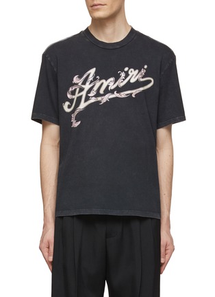 Main View - Click To Enlarge - AMIRI - Filigree Logo Cotton T-Shirt