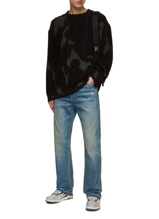 Figure View - Click To Enlarge - AMIRI - Released Hem Straight Leg Jeans