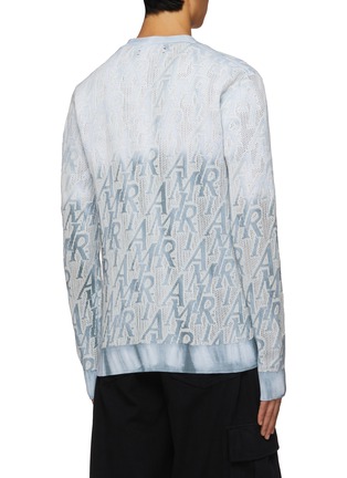 Back View - Click To Enlarge - AMIRI - Logo Repeat Tie Dye Cardigan
