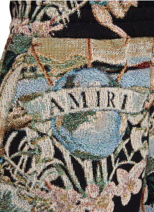  - AMIRI - Cherub Palm Tree Tapestry Cotton Shorts