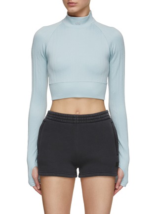 Main View - Click To Enlarge - ALO YOGA - Seamless Cable Knit Top