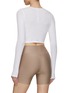 Back View - Click To Enlarge - ALO YOGA - Ribbed Cropped Whisper Cardigan