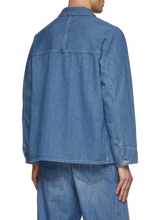 Back View - Click To Enlarge - NANAMICA - Patch Pocket Coverall Denim Jacket