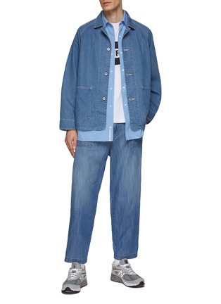 Figure View - Click To Enlarge - NANAMICA - Patch Pocket Coverall Denim Jacket