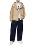 Figure View - Click To Enlarge - NANAMICA - Hooded Windproof Jacket