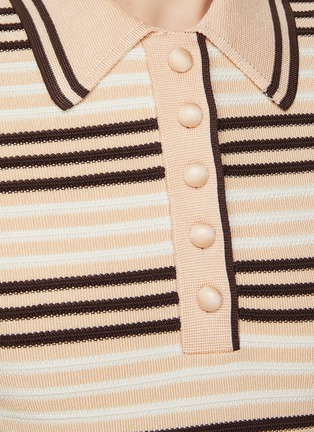  - ZIMMERMANN - Natura Striped Knit Polo