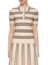Main View - Click To Enlarge - ZIMMERMANN - Natura Striped Knit Polo