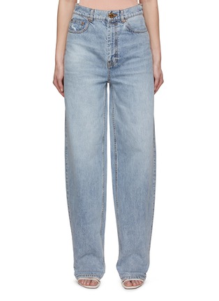 Main View - Click To Enlarge - ZIMMERMANN - Oversized Wide Leg Barrel Jeans