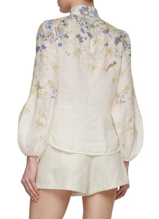 Back View - Click To Enlarge - ZIMMERMANN - Mandarin Collar Harmony Blouse