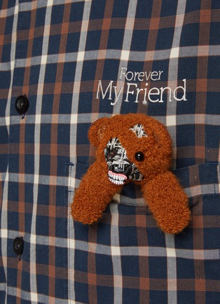  - DOUBLET - Terminator Teddy Bear Pocket Detail Checkered Shirt