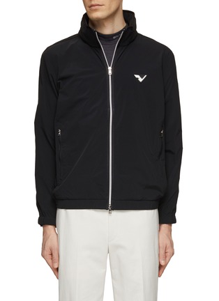Main View - Click To Enlarge - SOUTHCAPE - Zip Up Striped Windbreaker