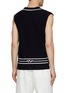 Back View - Click To Enlarge - SOUTHCAPE - Volante Logo Wool Knit Vest