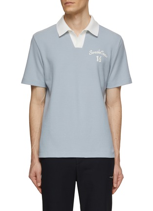 Main View - Click To Enlarge - SOUTHCAPE - Logo Embroidered Polo Shirt