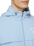 Detail View - Click To Enlarge - SOUTHCAPE - Mock Neck Zip Up Packable Hood Anorak Jacket