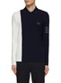 Main View - Click To Enlarge - SOUTHCAPE - Colour Block 4 Row Polo Shirt
