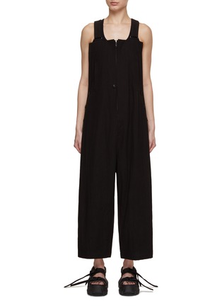 Main View - Click To Enlarge - Y'S - Adjustable Strap Cotton Overalls