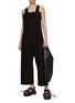 Figure View - Click To Enlarge - Y'S - Adjustable Strap Cotton Overalls