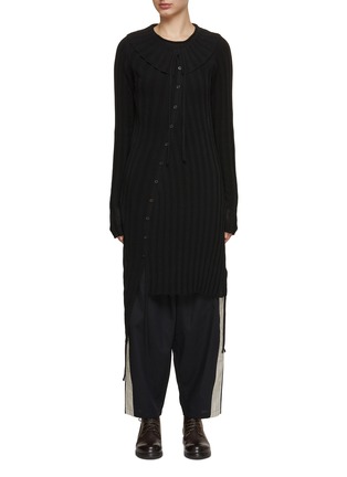 Main View - Click To Enlarge - Y'S - Diagonal Panel Button Up Cardigan