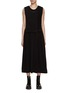 Main View - Click To Enlarge - Y'S - Distressed Knit Top Docking Dress