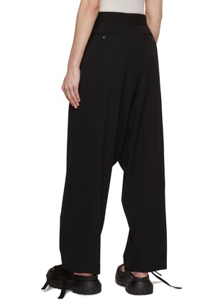 Back View - Click To Enlarge - Y'S - Tucked And Folded Wide Leg Pants