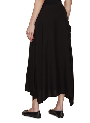 Back View - Click To Enlarge - Y'S - Right Pocket Asymmetrical Skirt