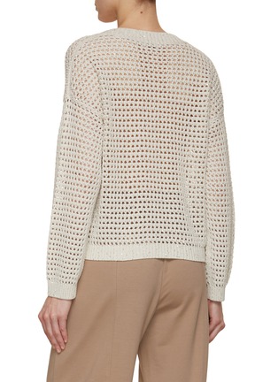 Back View - Click To Enlarge - BRUNELLO CUCINELLI - Sequin Net Pullover