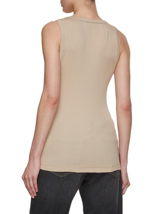 Back View - Click To Enlarge - BRUNELLO CUCINELLI - Scoopneck Rib Knit Tank