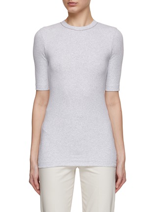 Main View - Click To Enlarge - BRUNELLO CUCINELLI - Monili Embellished Cotton T-Shirt