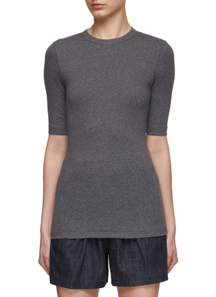 Main View - Click To Enlarge - BRUNELLO CUCINELLI - Monili Embellished Cotton T-Shirt