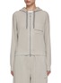 Main View - Click To Enlarge - BRUNELLO CUCINELLI - Ribbed Cotton Hoodie