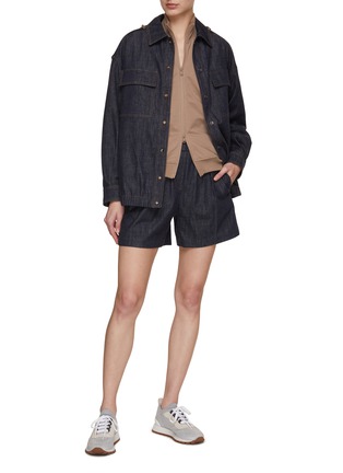 Figure View - Click To Enlarge - BRUNELLO CUCINELLI - Zip Up Track Jacket