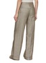 Back View - Click To Enlarge - BRUNELLO CUCINELLI - Cuffed Lurex Linen Blend Pants