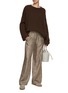 Figure View - Click To Enlarge - BRUNELLO CUCINELLI - Floral Print Silk Pants