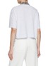 Back View - Click To Enlarge - BRUNELLO CUCINELLI - Full Monili Collar Cotton Piqué Polo Shirt