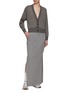 Figure View - Click To Enlarge - BRUNELLO CUCINELLI - Pleated Wool Blend Maxi Skirt