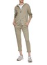 Figure View - Click To Enlarge - BRUNELLO CUCINELLI - Monili Embellished Fleece Cropped Sweatpants