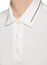  - BRUNELLO CUCINELLI - Monile Trim Collar Pique Short Sleeve Polo Shirt