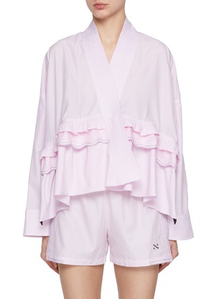 Main View - Click To Enlarge - NACKIYÉ - L'Orient Cotton Kimono Jacket