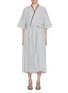 Main View - Click To Enlarge - NACKIYÉ - Oversized Cross Front Pocket Cotton Dress