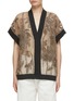 Main View - Click To Enlarge - BRUNELLO CUCINELLI - Floral Embroidery Cotton Gauze Cardigan