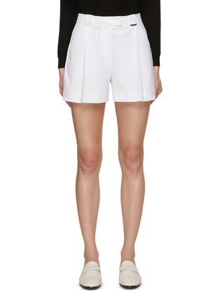 Main View - Click To Enlarge - BRUNELLO CUCINELLI - Pleated Cotton Shorts