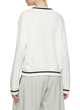 Back View - Click To Enlarge - BRUNELLO CUCINELLI - Contrast Trim Cotton Sweatshirt