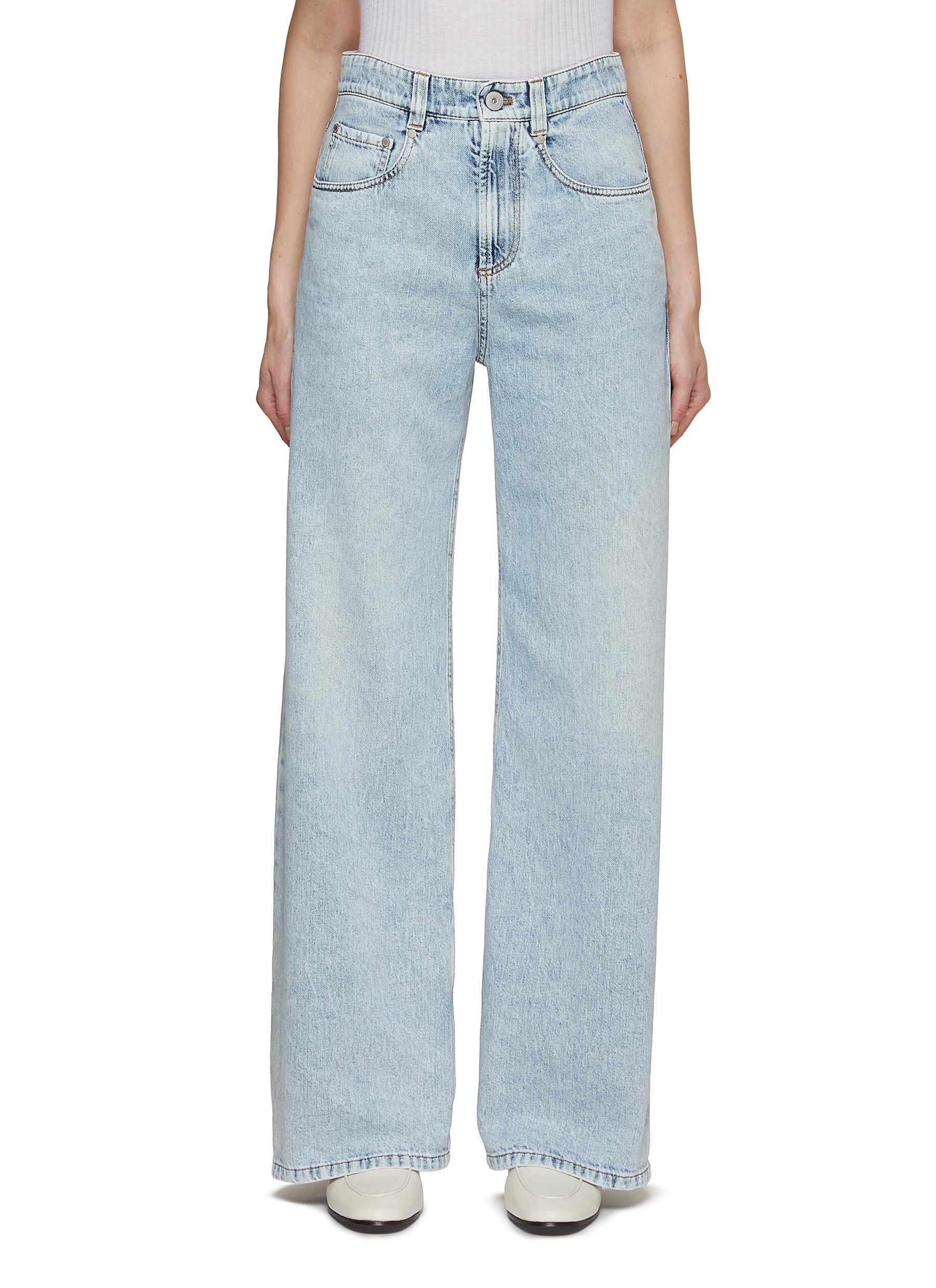 High Rise Washed Jeans