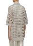 Back View - Click To Enlarge - BRUNELLO CUCINELLI - Jute Net Knit Cardigan