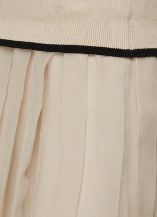  - BRUNELLO CUCINELLI - Layered Silk Chiffon Pleated Skirt