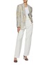 Figure View - Click To Enlarge - BRUNELLO CUCINELLI - Floral Sequin Embellished Blazer