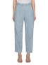 Main View - Click To Enlarge - BRUNELLO CUCINELLI - Dyed-cotton linen Straight-legged Pants